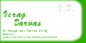 virag darvas business card